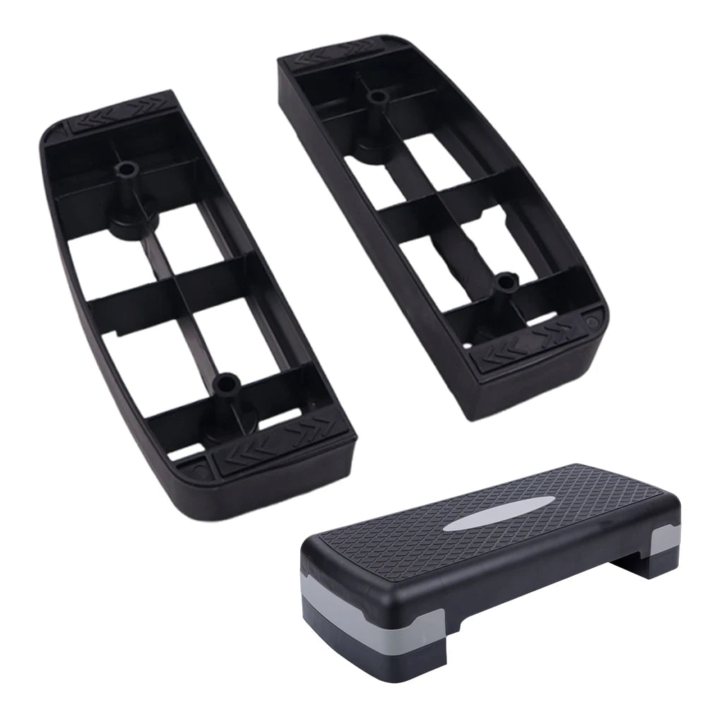 1Pair Fitness Step Pedal Base Adjustable Aerobic Fitness Stepper Base Fitness Equipment Accessory